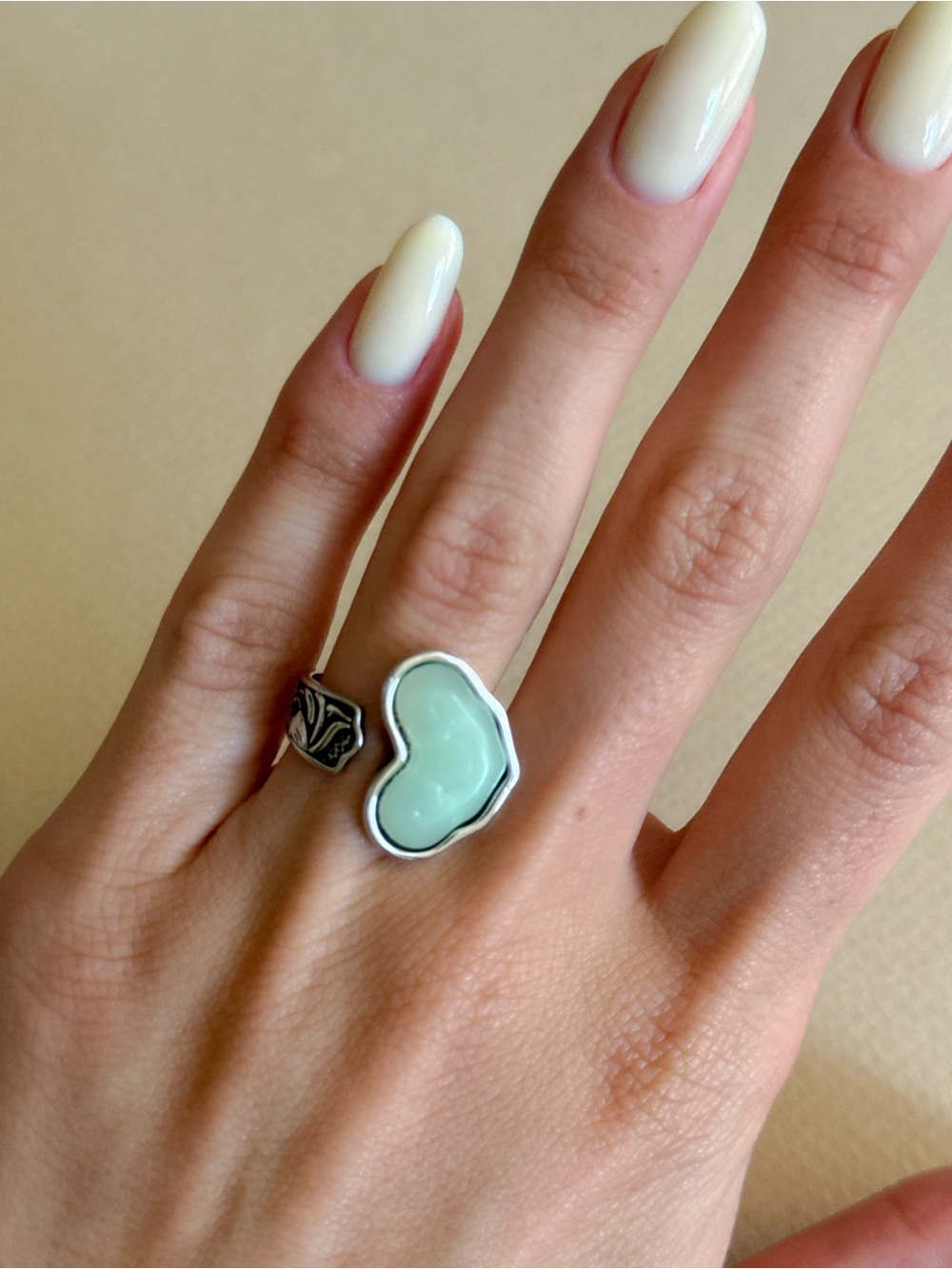 Boho heart ring #2652 - Picture 5 of 5